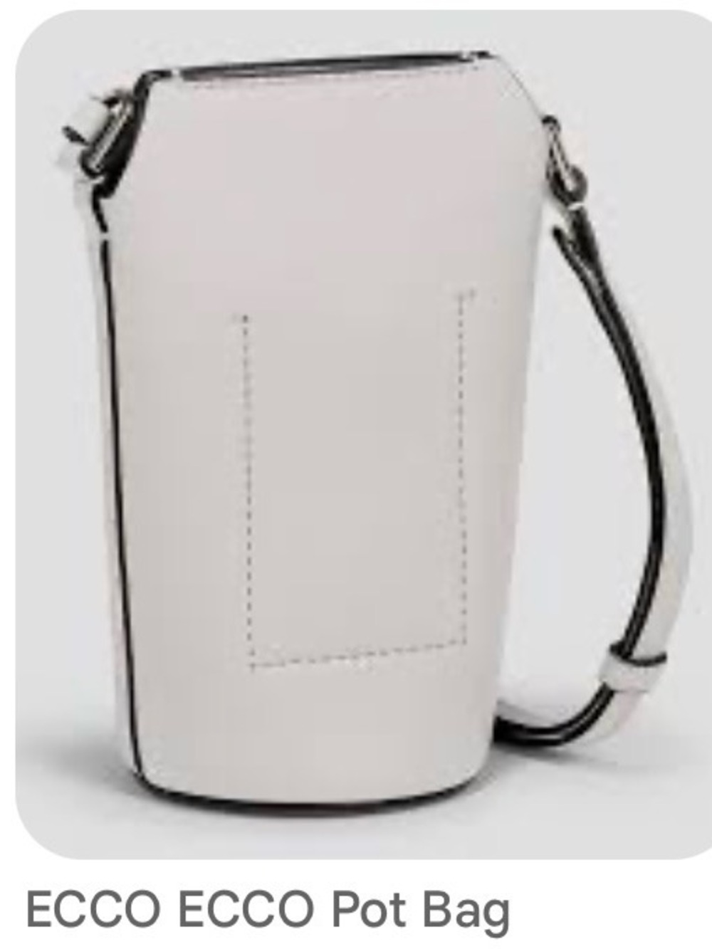 Ecco Foam White Cow Leather — Customisable Pot Bag - Picture 4 of 4